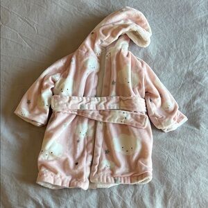 Adorable Pink Cloud Kids Pajama Robe